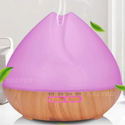 

400 мл арома-диффузор для эфирных масел ультразвуковой увлажнитель воздуха с текстурой дерева 7 цветов светодиодный светильник для офиса дом...