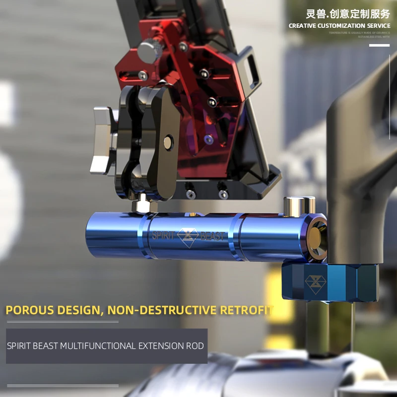 Крепление на зеркало для мотоцикла Spirit Beast Удлинительный кронштейн Скоба Honda Kawasaki