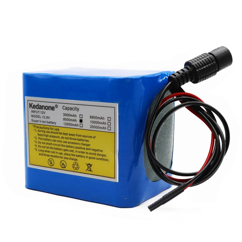 100% Новый оригинальный 12V 8AH 18650 Литий Батарея 12 6 V 8Ah Li Ion подходит для