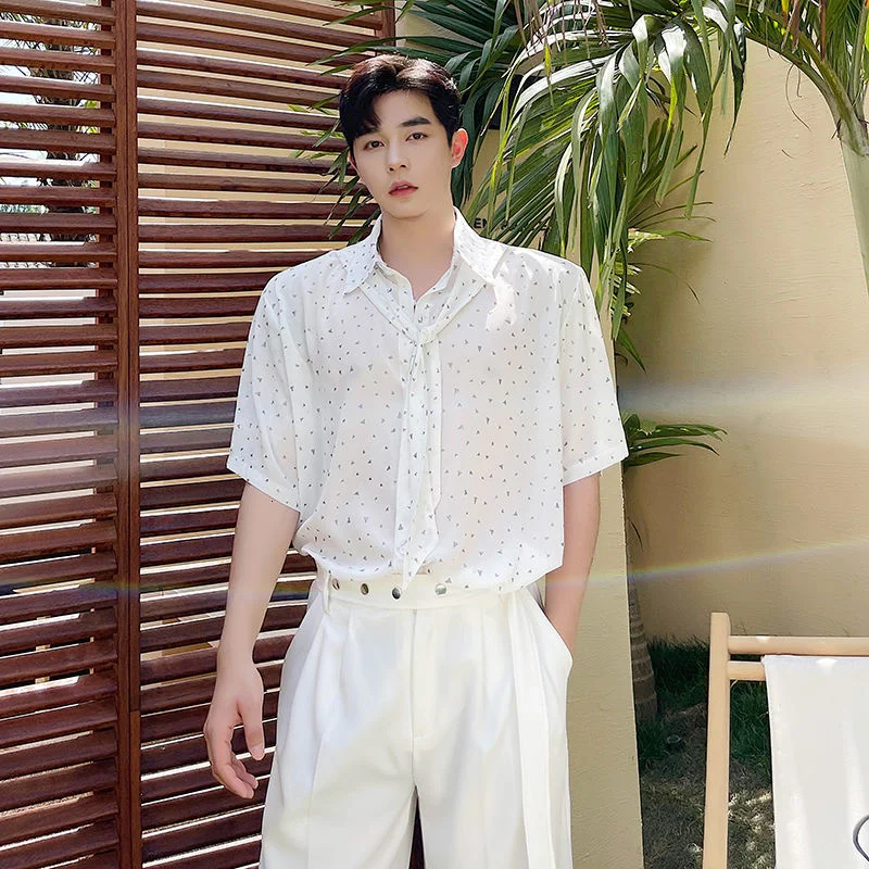Модная причудливая рубашка для мужчин Camisa 2021 повседневная мужская трендовая