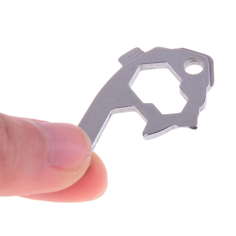 

1pcs 20in1 Outdoor Survival Keychain Tool Pocket Camping Wrench Portable EDC Gear Multifunction Tool Screwdriver Keychain