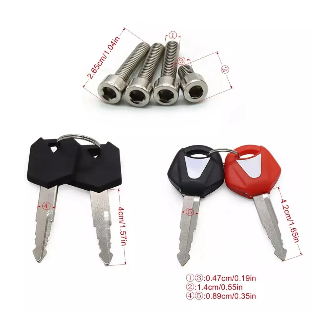 Комплект ключей зажигания для Yamaha YZF R1 2002-2003 2007-2022 R6 2004 2006-2022 FJR1300 2001-2022 FZ6 - купить по