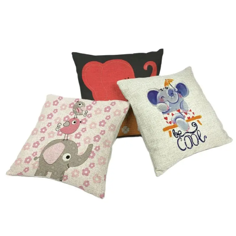 Серия животных наволочка 45*45 см милый слон птица черепаха белка узор для