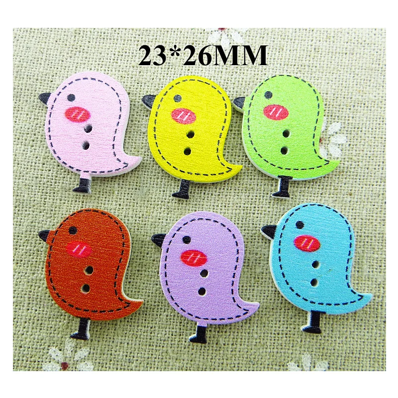 

50 шт птичьи пуговицы подходят для мультфильмов деревянные детские пуговицы для одежды
