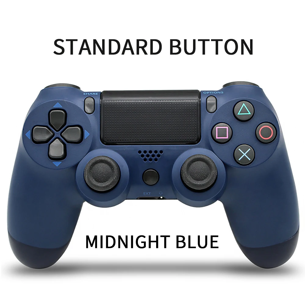 Bluetooth Беспроводной джойстик для PS4 контроллер подходит для Игровые приставки 4 консоль для Игровые приставки Dualshock 4 геймпад для PS3 консоли геймпад джойстик для gamepad геймпад для пк для PS4 - Цвет: type2 Midnight Blue