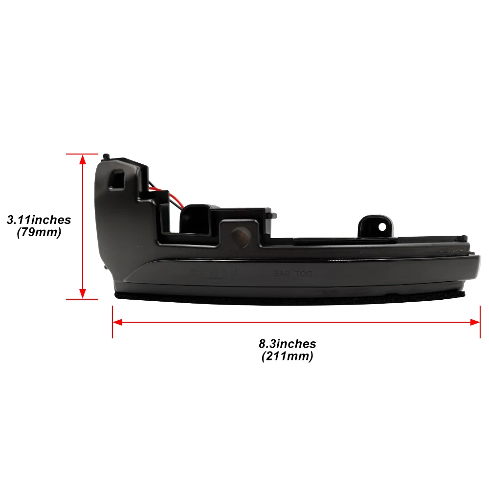 Динамический светодиодный индикатор поворота для бокового зеркала Land Rover LR4 Discovery