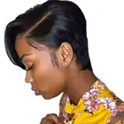 Короткие парики для чернокожих женщин, парик из натуральных волос на фронтальной сетке, парик из натуральных волос 13x4, парик с застежкой 4x4, парики боб