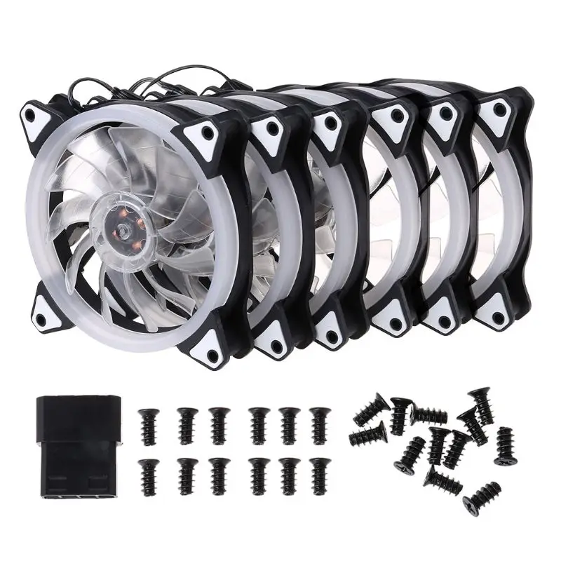 Охлаждающий вентилятор для компьютера чехол ноутбука 120 мм 1 комплект 4/6 шт.