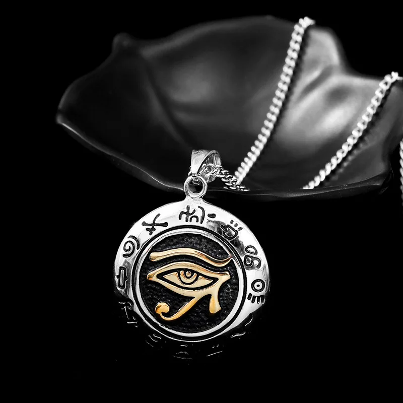 Титановая сталь Orna Мужская t Horus Devil's Eye подвеска винтажная Мужская подвеска из нержавеющей стали