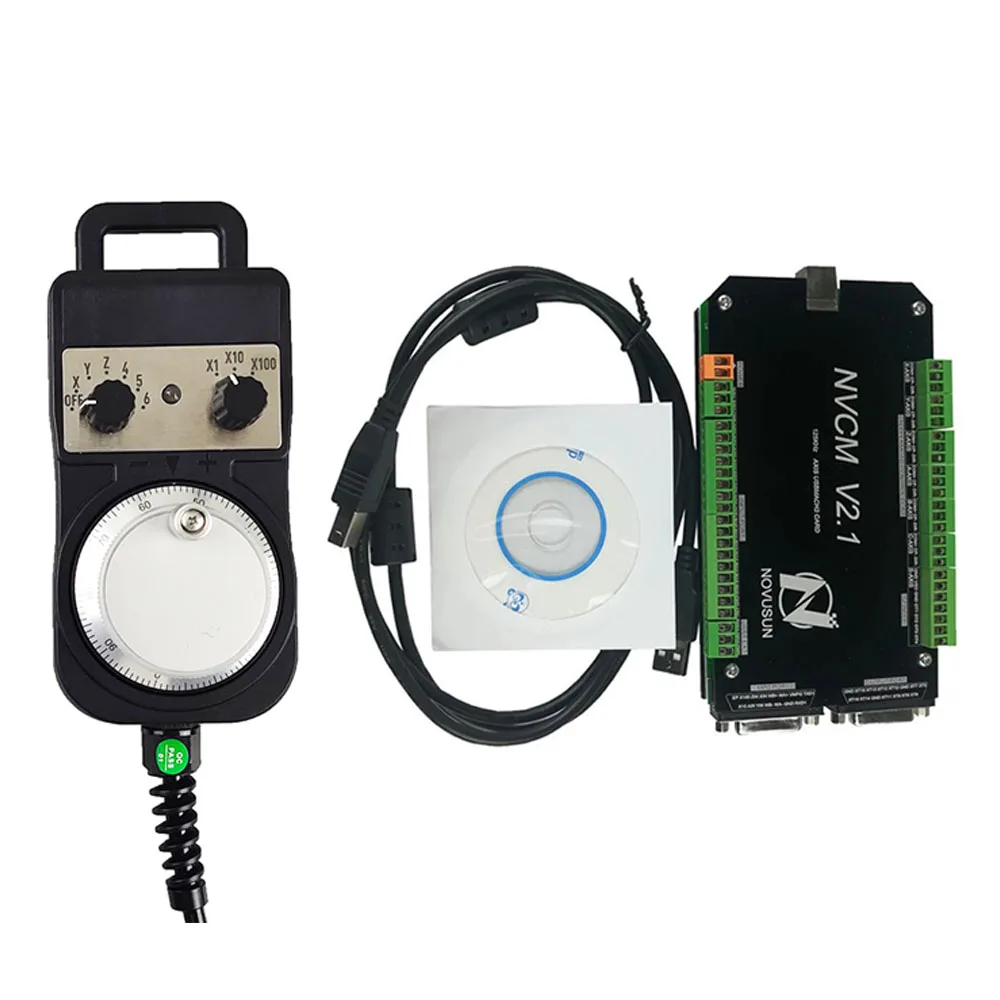 2020 New Upgrade Nvcm Cnc Controller Mach3 Stepper Motor Usb Interface Board New 3-axis 4-axis 5-axis 6-axis Electronic Handwhee