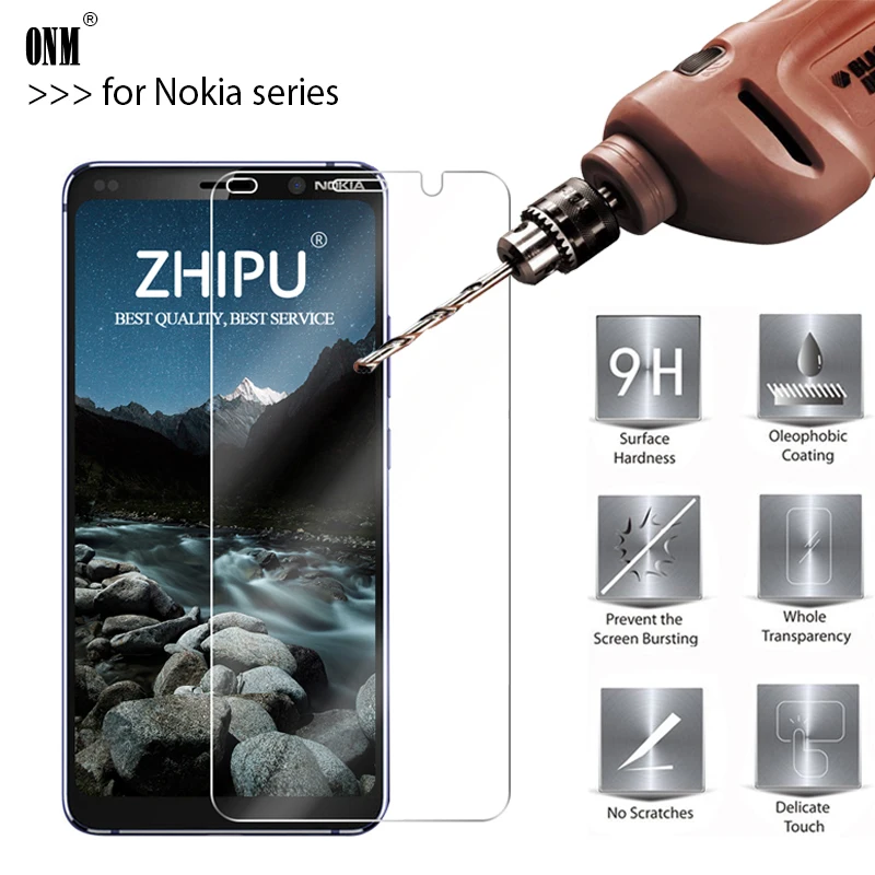 Закаленное стекло премиум класса для Nokia 9 8 1 7 6 5 3 2 Защитная пленка 1|glass for huawei|tempered