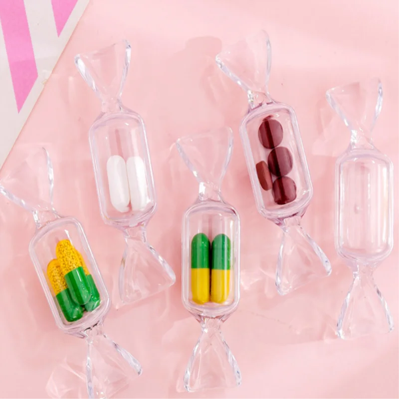 Милая прозрачная коробка для хранения косметики в форме конфет девочек