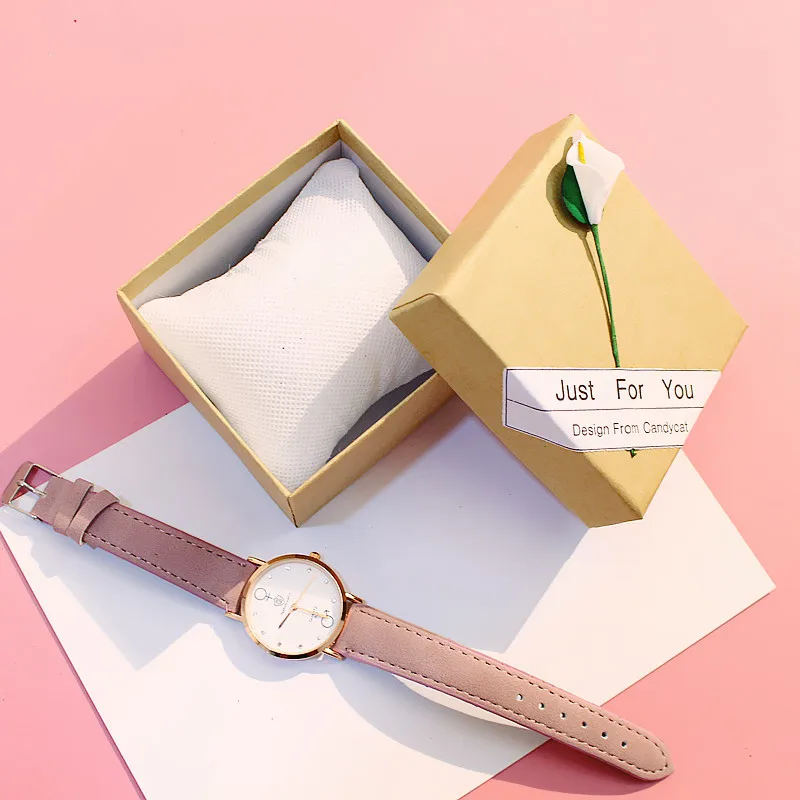 Элегантные часы с цветами подарочные коробки роскошный браслет ювелирные