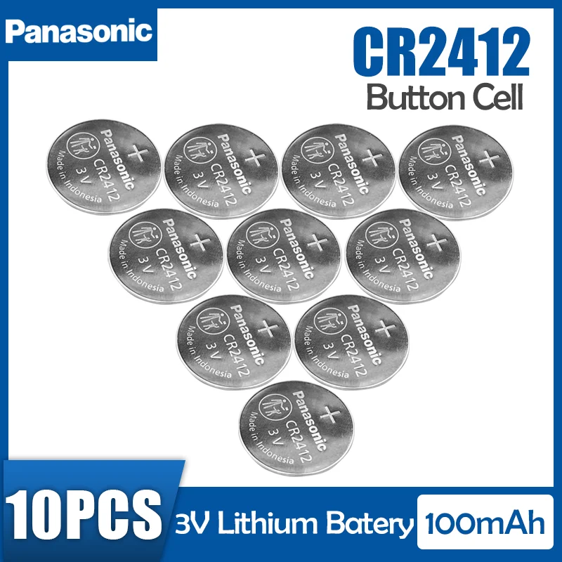 Оригинальный литиевый аккумулятор Panasonic CR2412 CR 2412 3 в 10 шт./лот для LEXUS BYD