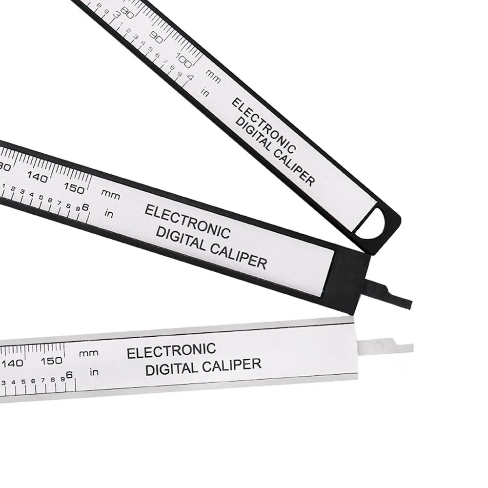 

Newest 100mm 150mm 6 Inch Electronic Digital Caliper Carbon Fiber Vernier Caliper Gauge Micrometer Digital Ruler Measuring Tools