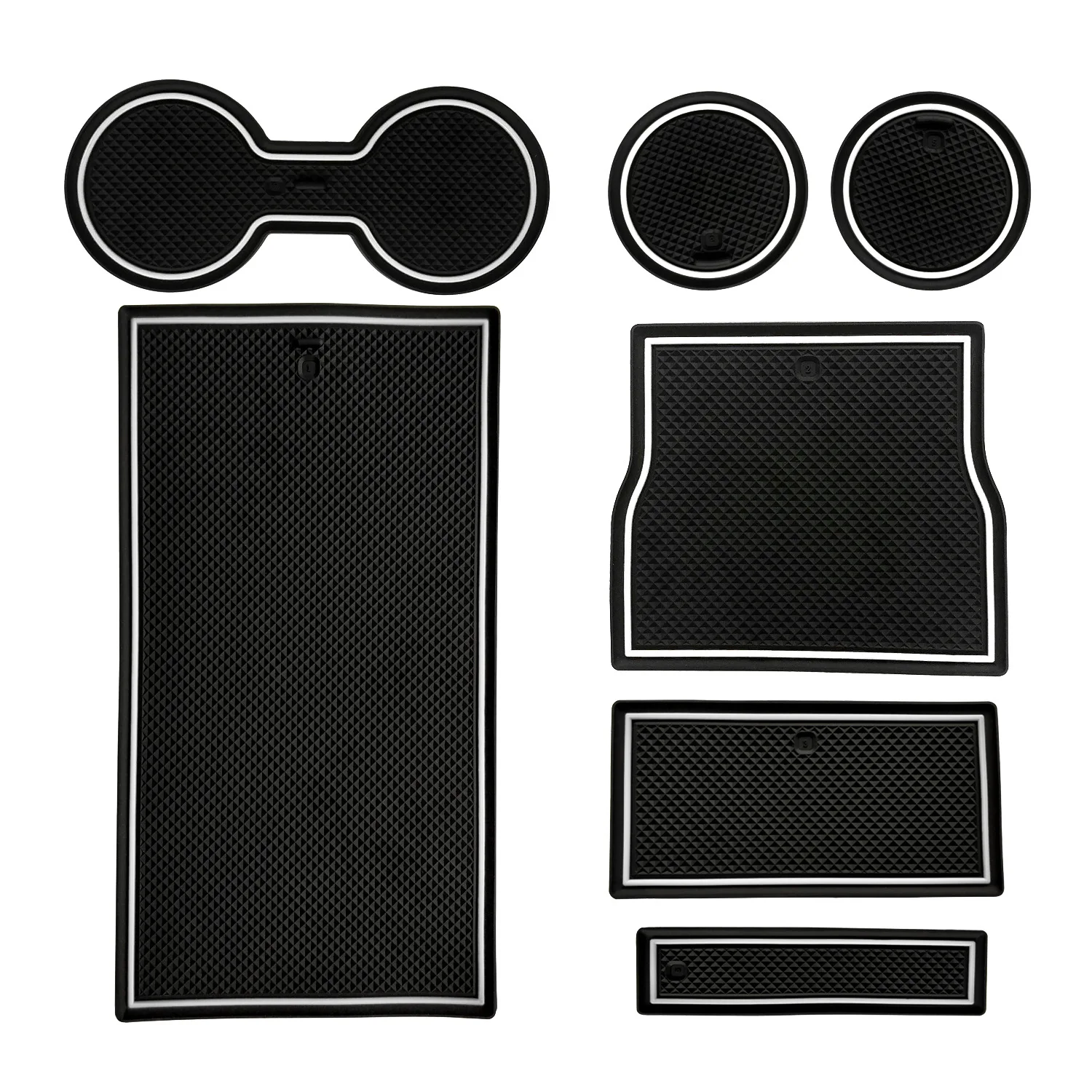 

7pcs Silica Gel Gate Slot Pad For Tesla Model 3 Car Styling Interior Door Pad/Cup Non-slip mats Door Groove Mat
