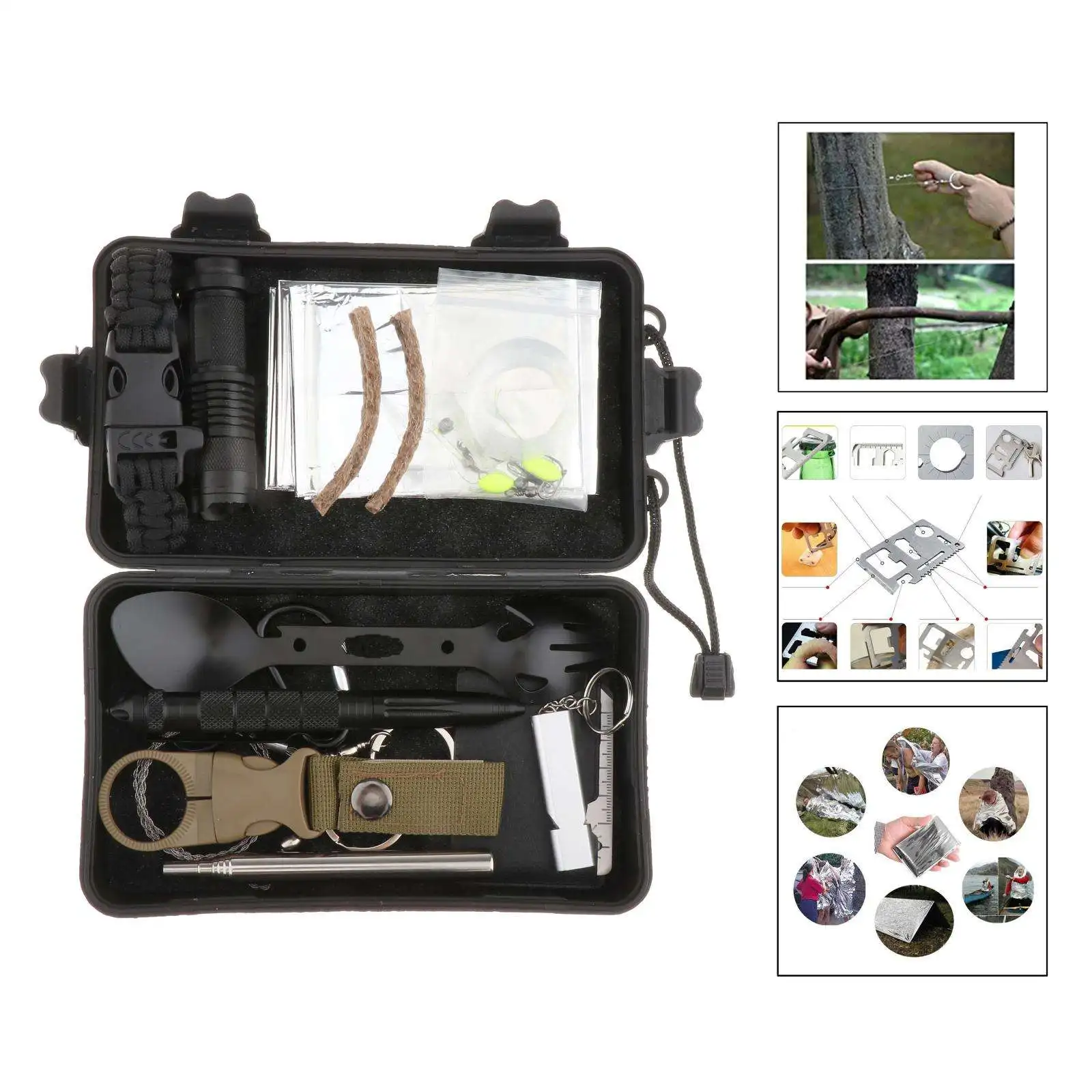 

Портативные наборы для выживания на открытом воздухе, походные аварийные инструменты, трубка для свистка