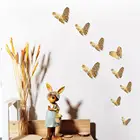 Современные Кристаллы с 3D-эффектом, 12 шт., стикер на стену с бабочками, красивые бабочки для стена детской комнаты наклеек, украшение для дома на стену
