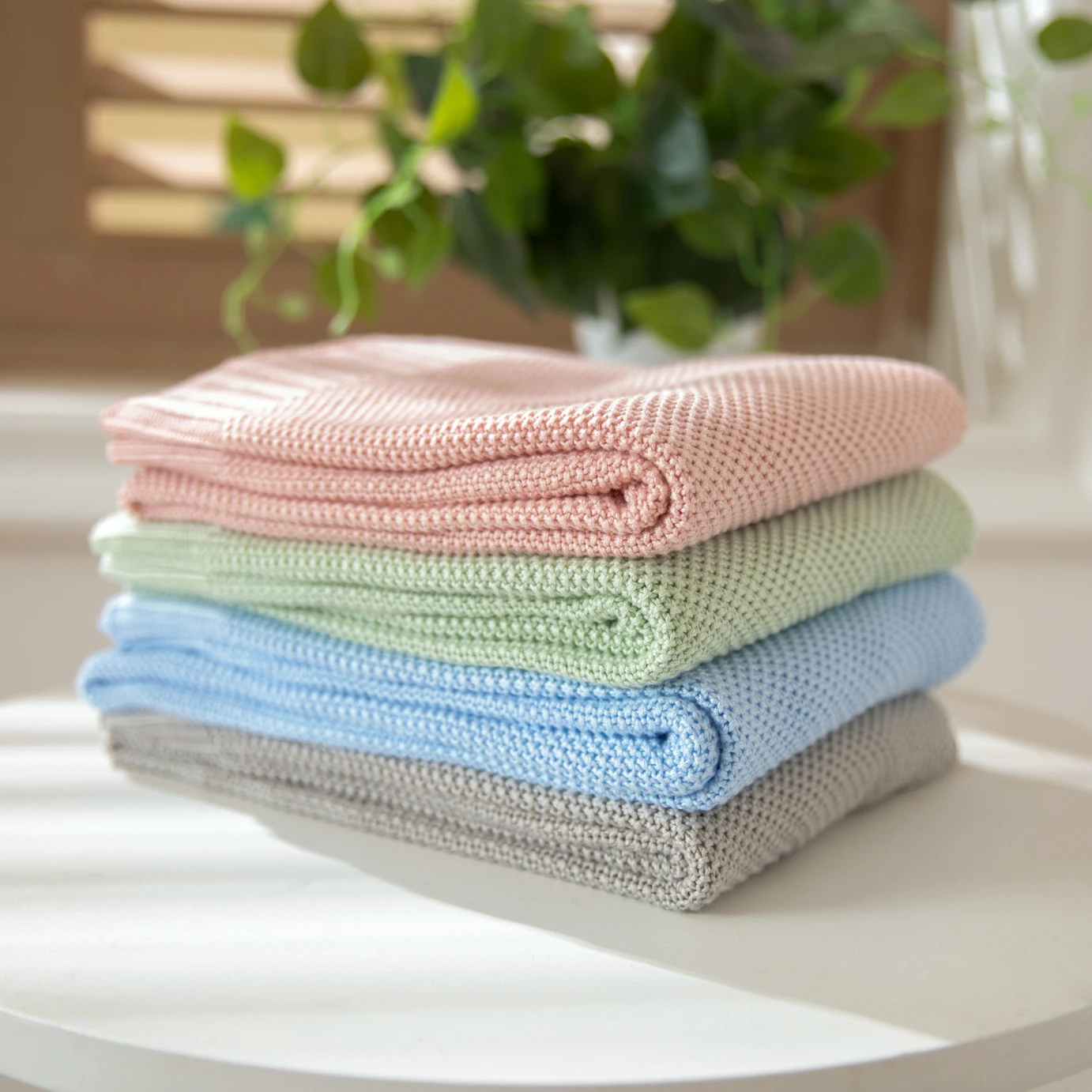 

REGINA Kid Knitted Wrap Blankets Summer Cooling Nap Ice Bedspread Quilt Swaddling Cloth Pure Nature Bamboo Baby Stroller Blanket