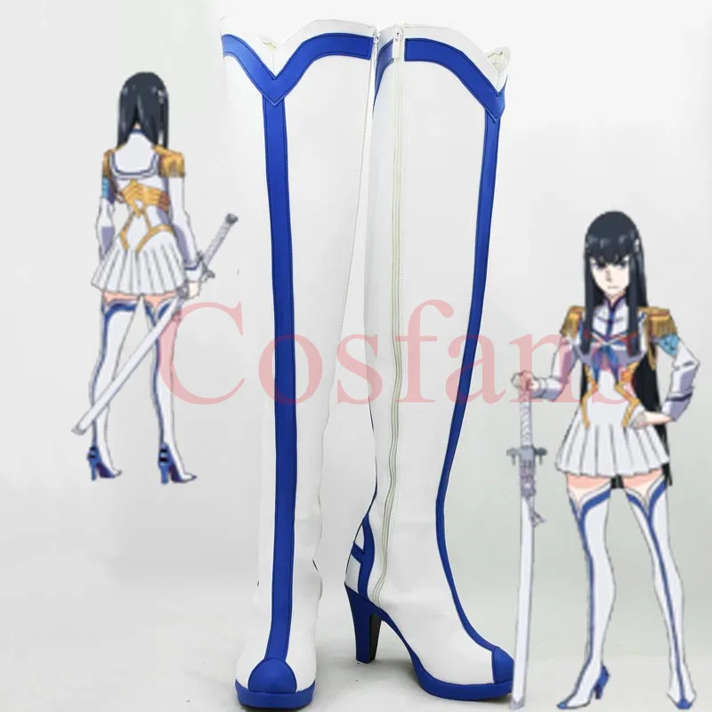 Сапоги на заказ в стиле KILL la Сацуки Kiryuin Косплэй аниме ботинки для