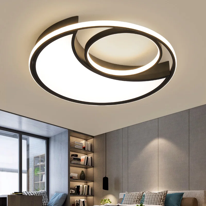 

AC85-265V круглая луна, современные, минималистичные, с регулируемой яркостью, поверхностные светодиодные плафоны для спальни, детской комнаты