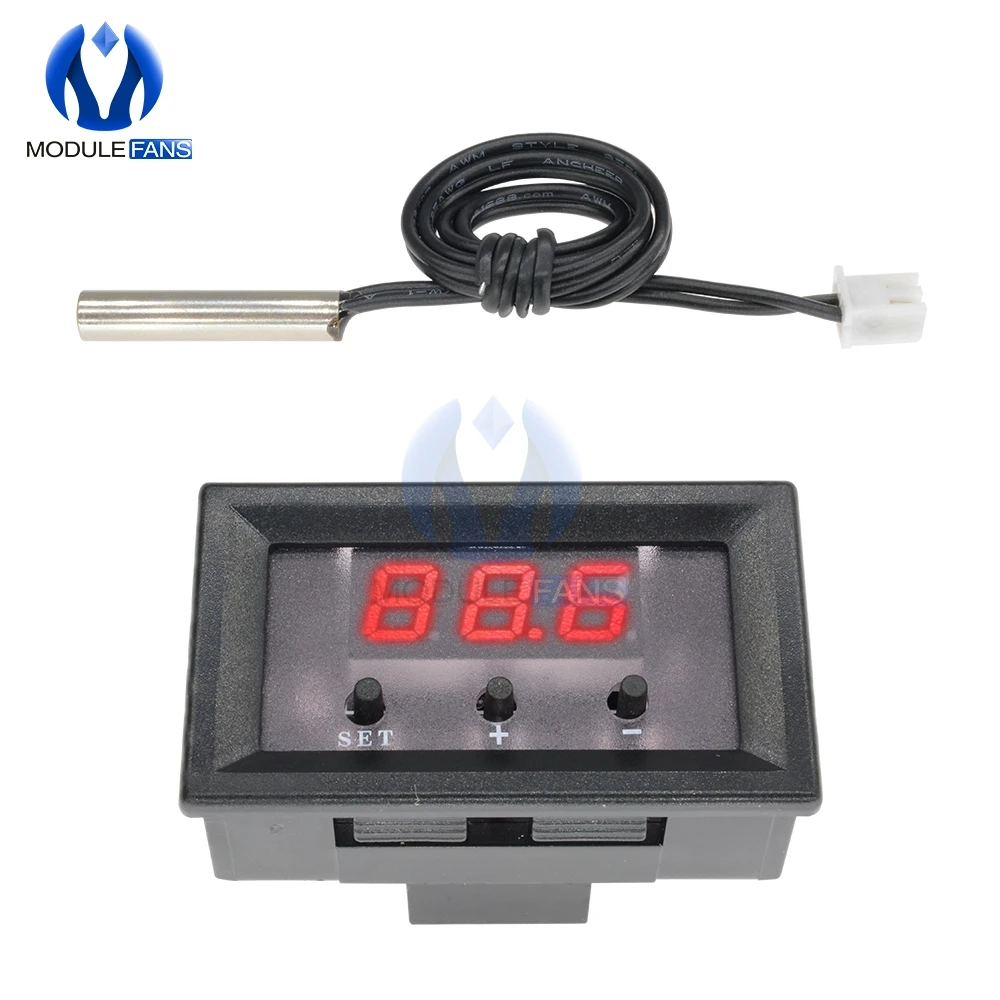 Мини DC 12V W1209 цифровой термостат Контроль температуры контроллер термометра