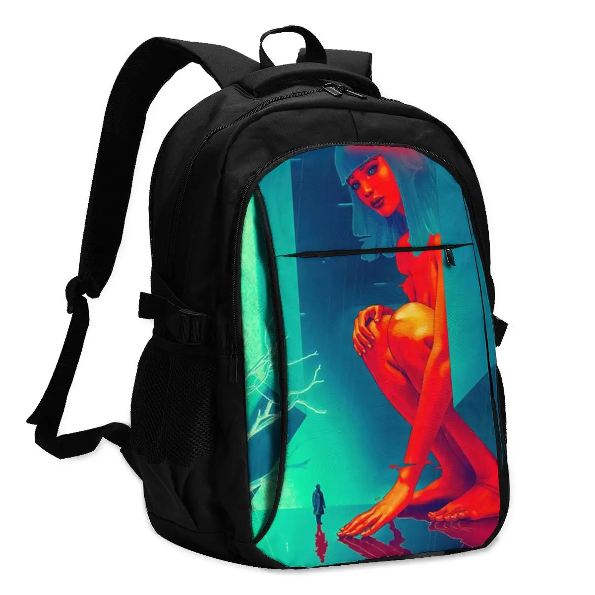 

Blade Runner Backpacks Girl Soft Cool Backpack Charger USB Commuter Bags