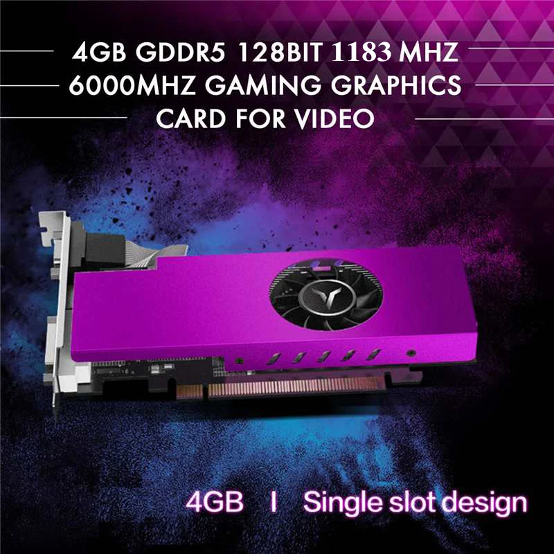 Игровая видеокарта Yeston Radeon RX550 4 ГБ GDDR5 1183 бит 6000 МГц|Видеокарты| |