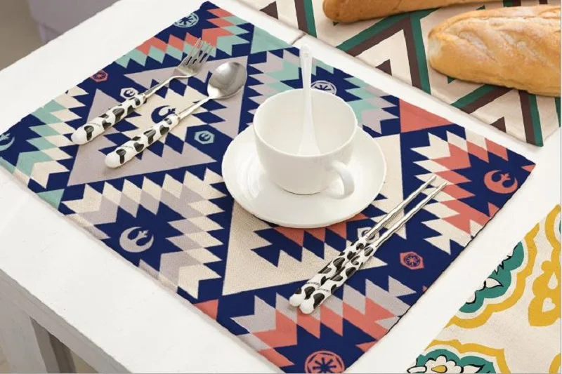 Хлопковая льняная Западная кухонная салфетка подставка аксессуары для