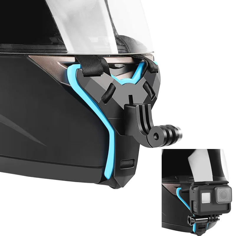Motorcycle Helmet Chin Strap Mount Holder Adapter for GoPro Hero 9 8 7 6 5 Xiaomi Yi EKEN DJI Insta360 Action Camera Accessories