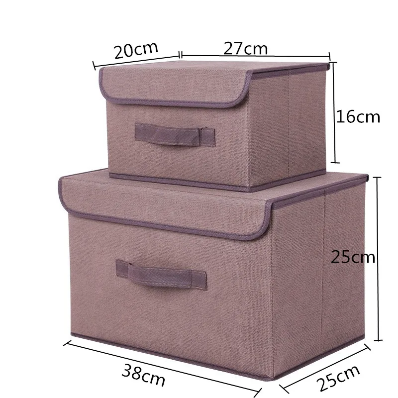 Бытовая коробка для хранения 2 размера нетканый материал шкаф общежития одежда