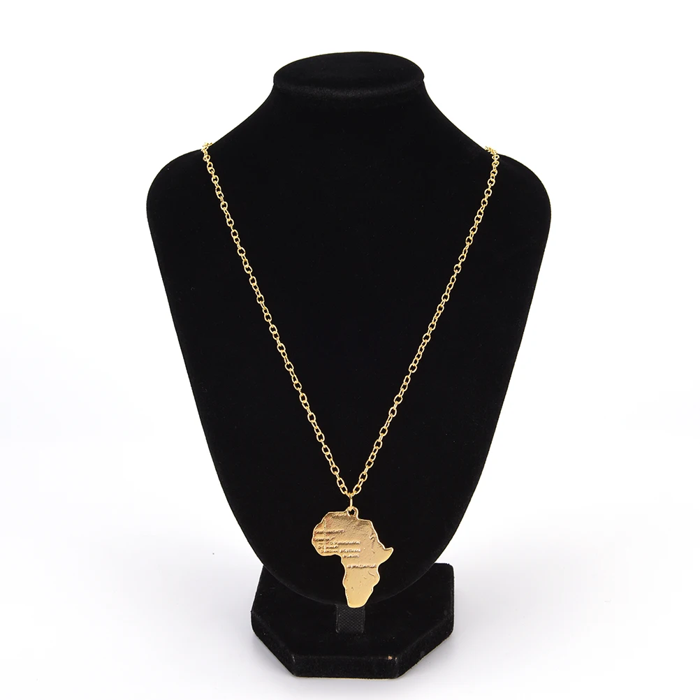 Кулон Карта Африки ожерелье для женщин/мужчин серебро/золото цвет эфиопские