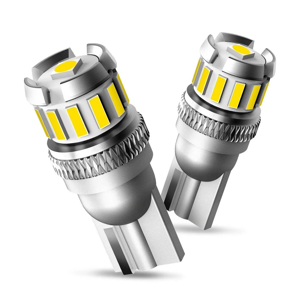 10 шт. W5W 4014 3030 SMD автомобильный T10 светодиодный 194 2825 Клин Замена заднего прибора панель лампы белые лампы для VW Audi Benz Toyota