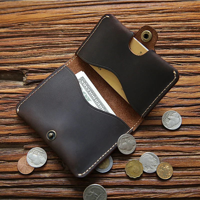 

SIKU men's leather coin purses holders fashion mini card holder wholesale men's purse