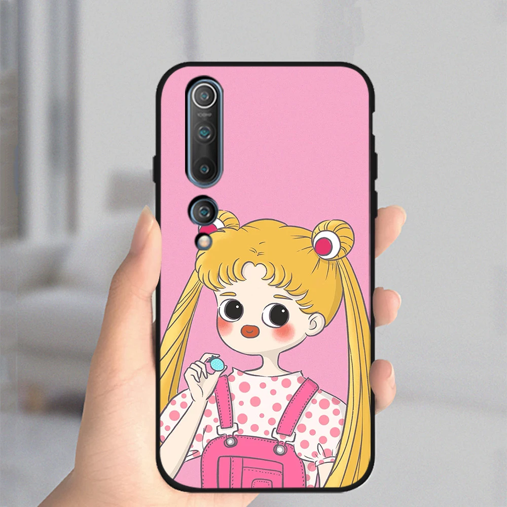 

Sailor Moon Case For Xiaomi Redmi Note 10 9 8 7 8T 9T Pro 9S K40 MI Note 11 10 9 10T 9T 10S Pro Lite Poco M3 X3 Soft TPU Fundas
