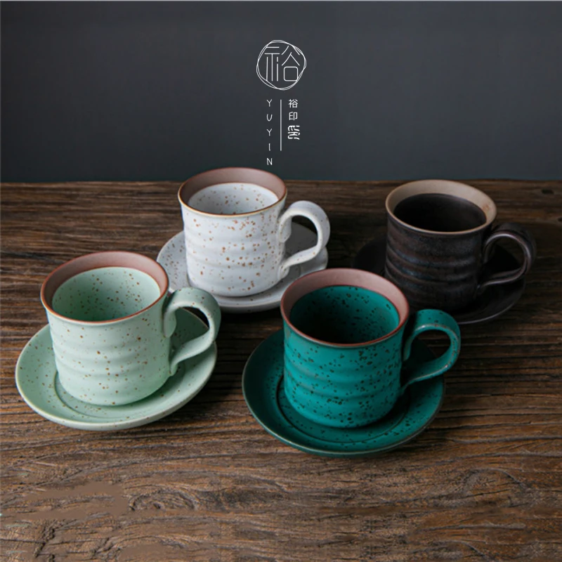 

Ceramic Coffee Cup and Saucer Set European Modern Travel Cute Cups Eco Friendly Filizanki Do Kawy European Tea Sets BD50CS