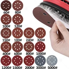 235 дюйма 10 шт круглая наждачная бумага 8 отверстий шлифовальный диск металл авто дерево автомобильное колесо восстановление Полировка набор 60-5000 песочный лист