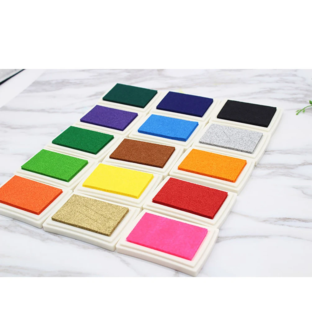 Разноцветный портативный чернильный коврик ручной работы на масляной основе для