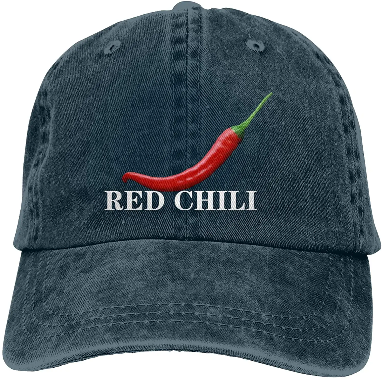 

Red Chili Sports Denim Cap Adjustable Unisex Plain Baseball Cowboy Snapback Hat