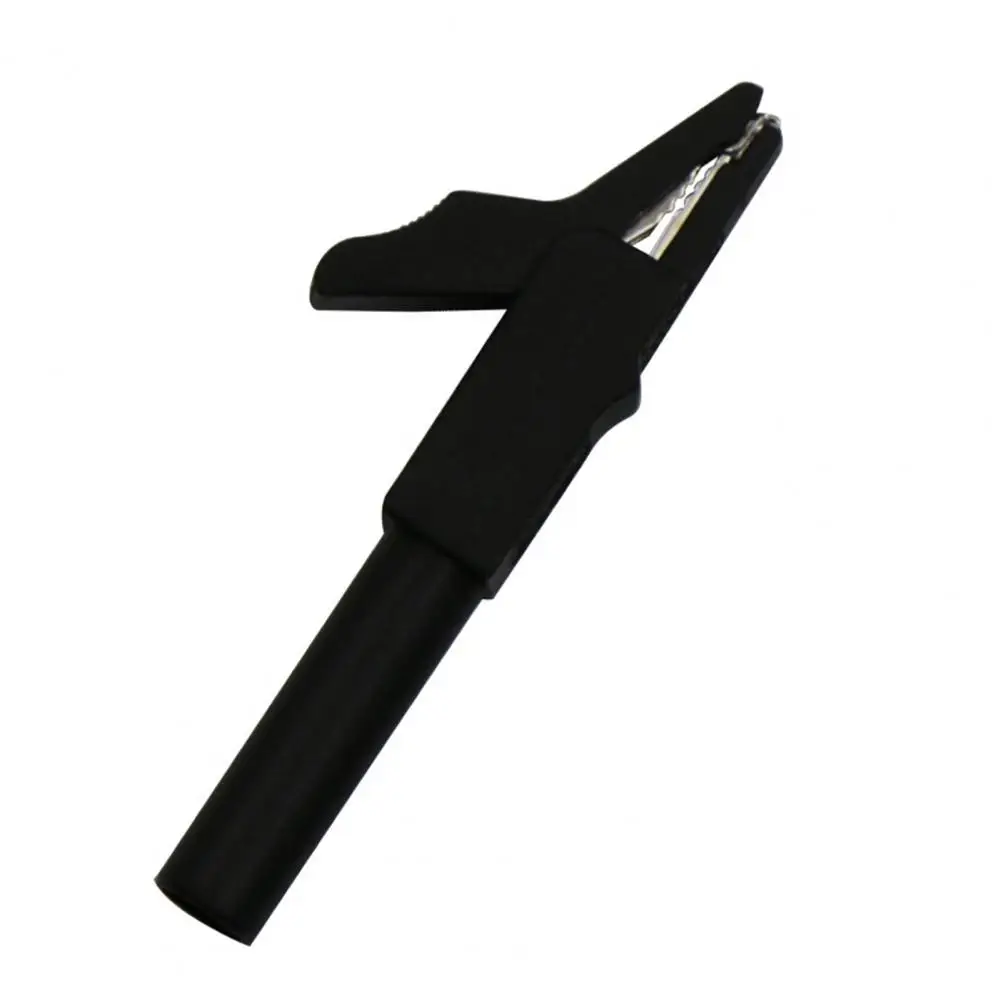 

4mm Alligators Clip Compact Good Conductivity Lead-free Full Protective Copper Crocodile Clamp for Garage