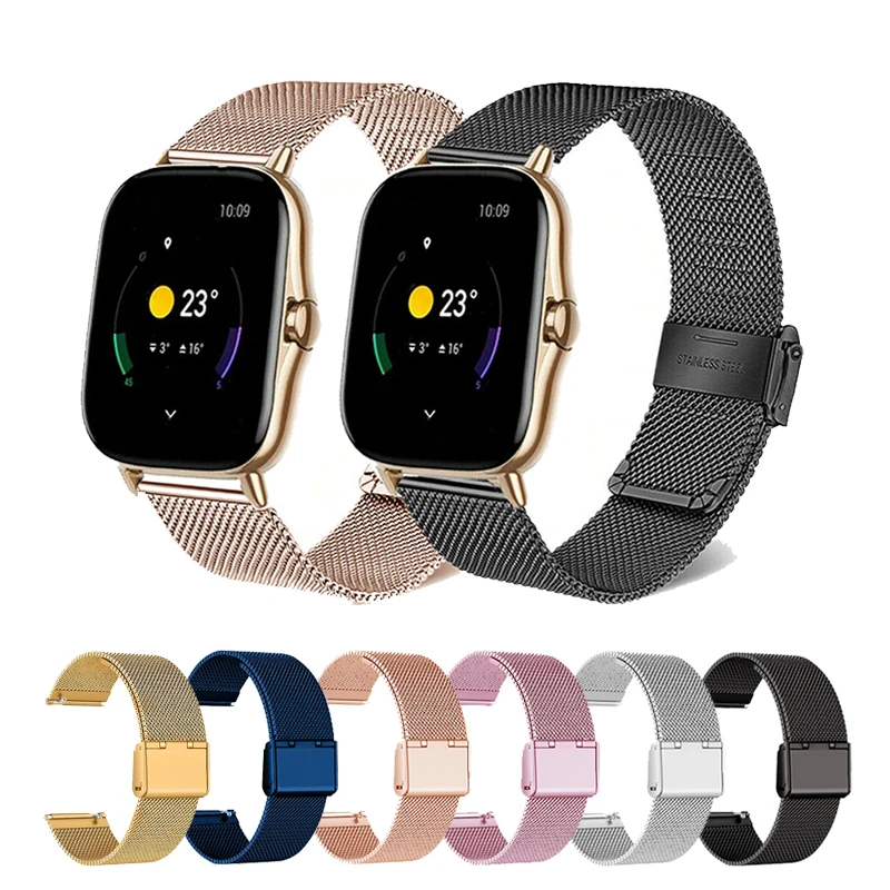

Металлический ремешок для смарт-часов Amazfit GTS 2e/GTS 2/GTS 2 mini/Amazfit bip/GTS 3