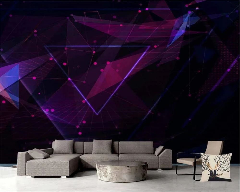 Обои 3d paintingEuropean ностальгические геометрические трехмерные линии KTV фоновые обои