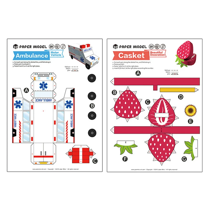 DIY 3D оригами Бумага детская игрушка животное искусство бумага для ручного