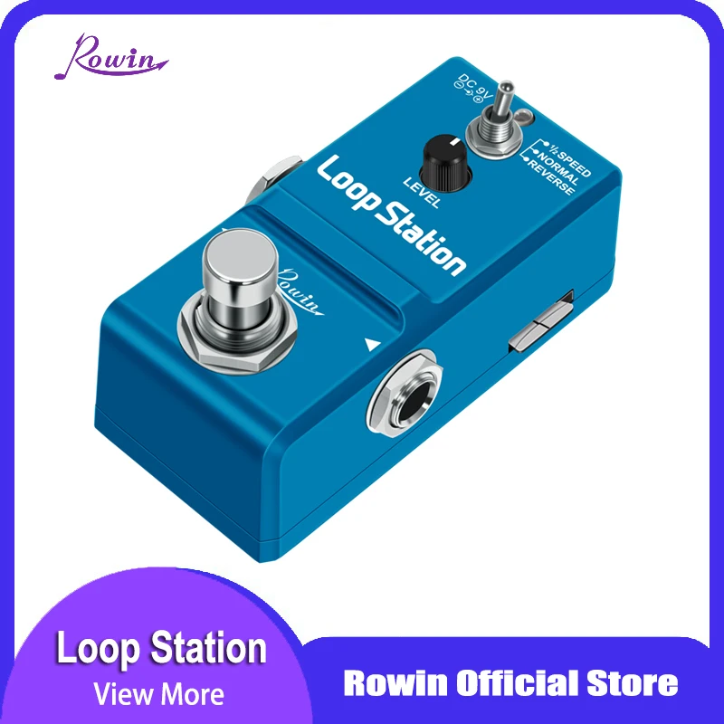 Rowin Loop Station Looper Effects Pedal с 8G sd картой в течение 10 минут Looping Unlimited Overdubs 1/2 времени и