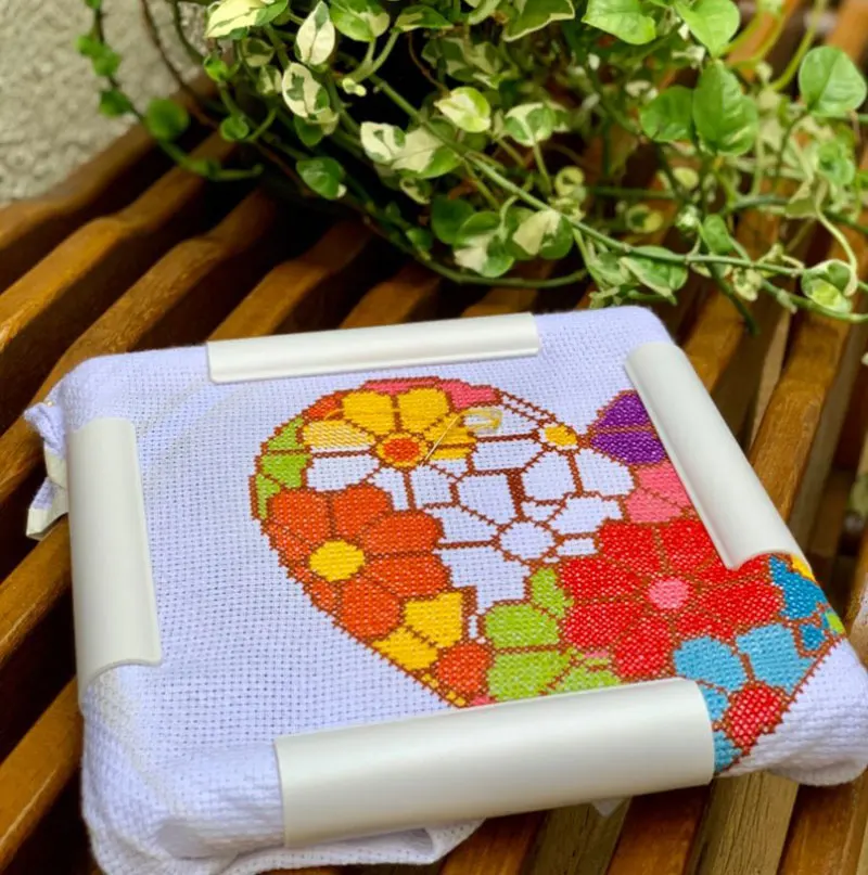 Square Embroidery Frame Rectangle DIY Hoop Plastic Clip for Cross Stitch Quilting Needlepoint Tool | Дом и сад