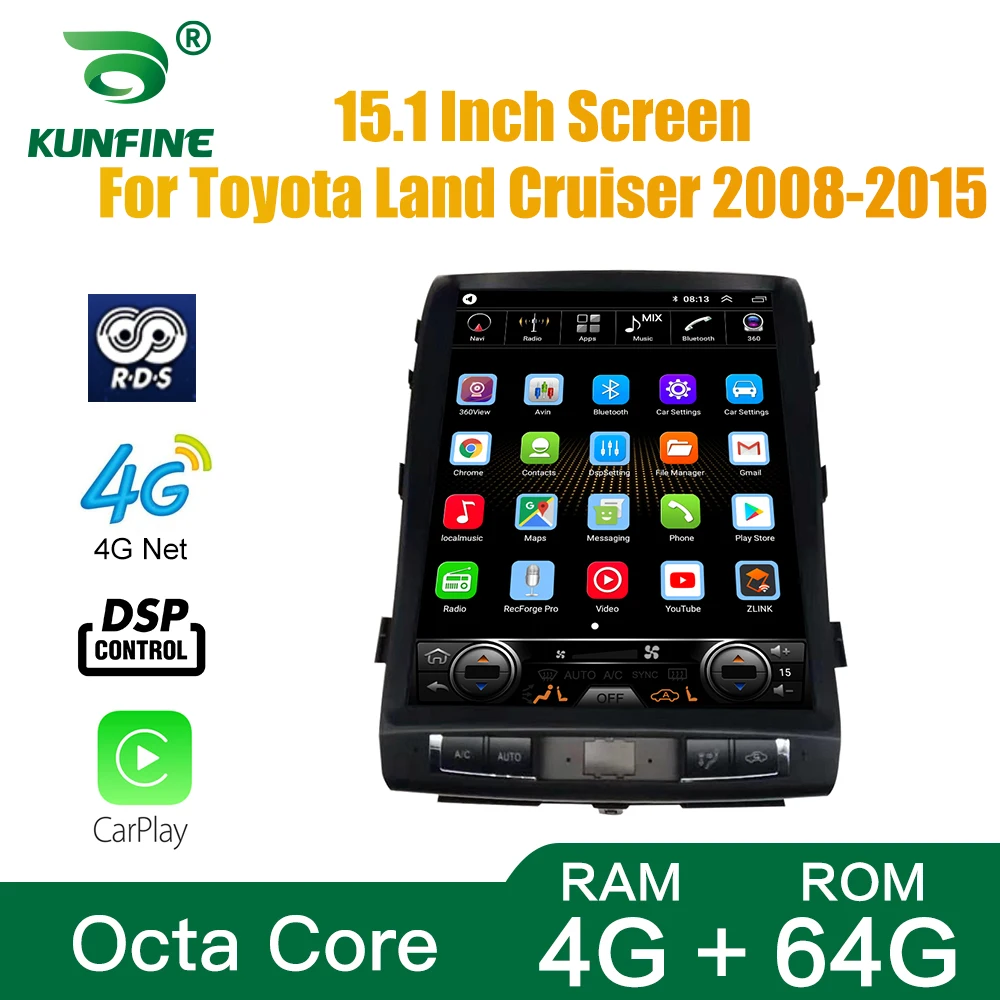 Tesla экран Octa Core 4 Гб RAM 64GM ROM Android 10 0 автомобильный DVD GPS плеер Deckless Car Stereo для Toyota Land