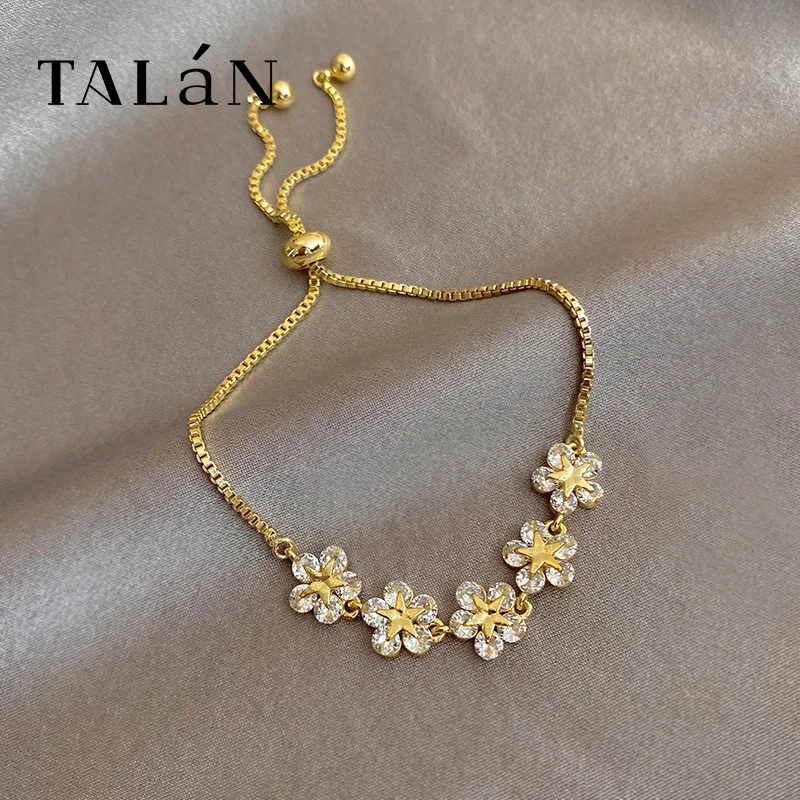 Изысканный Большой циркониевый браслет с сливой женский особым дизайном