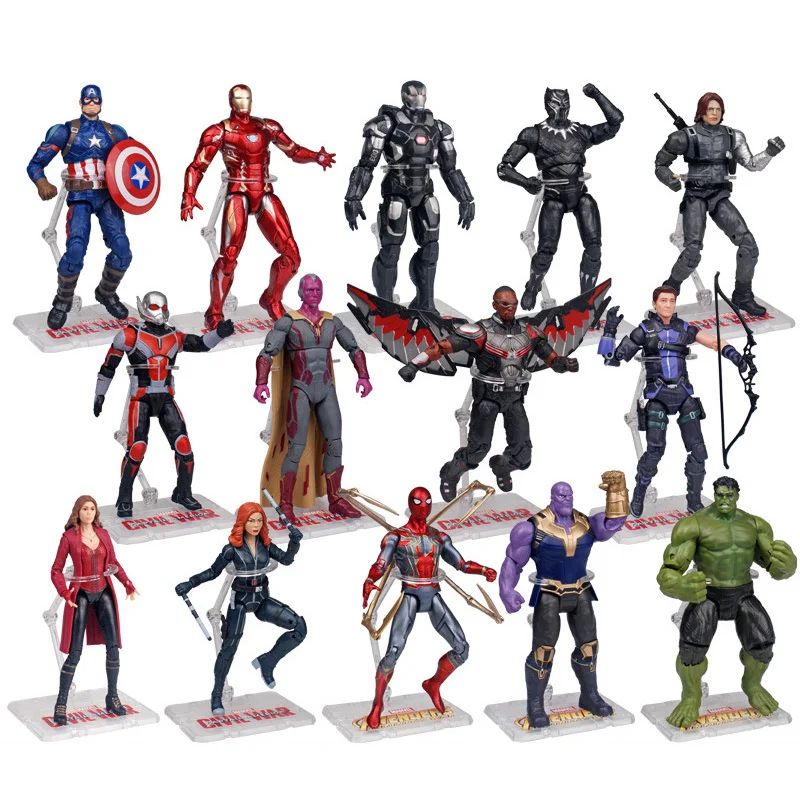 Экшн-фигурки супергероев Marvel Мстители финал танос фигма Халк Капитан Америка Тор
