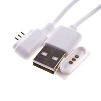 1 set magnet pogo pin connector usb cable a plug 3 pins 2 54 mm pitch power charge male female spring loaded pcb charging cable