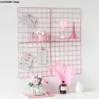 Металлическая сетка в скандинавском стиле, для самостоятельной сборки фотографий, открыток, настенный художественный дисплей, сетчатый Органайзер, держатель для картин, рамка, домашний декор